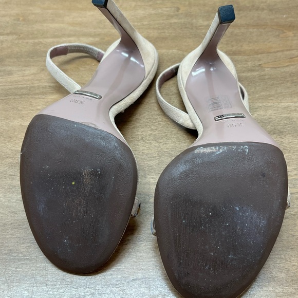 Gucci Mallory heels Sandals thin strap Swarovski crystal 6.5 - Picture 8 of 10